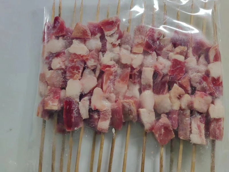陜西澄城原切羊肉串批發 優質羊副產品，24元/包，一畝田直供