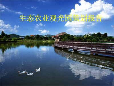 生態(tài)農(nóng)業(yè)觀光園設(shè)計圖分析與旅游開發(fā)項目策劃咨詢報告
